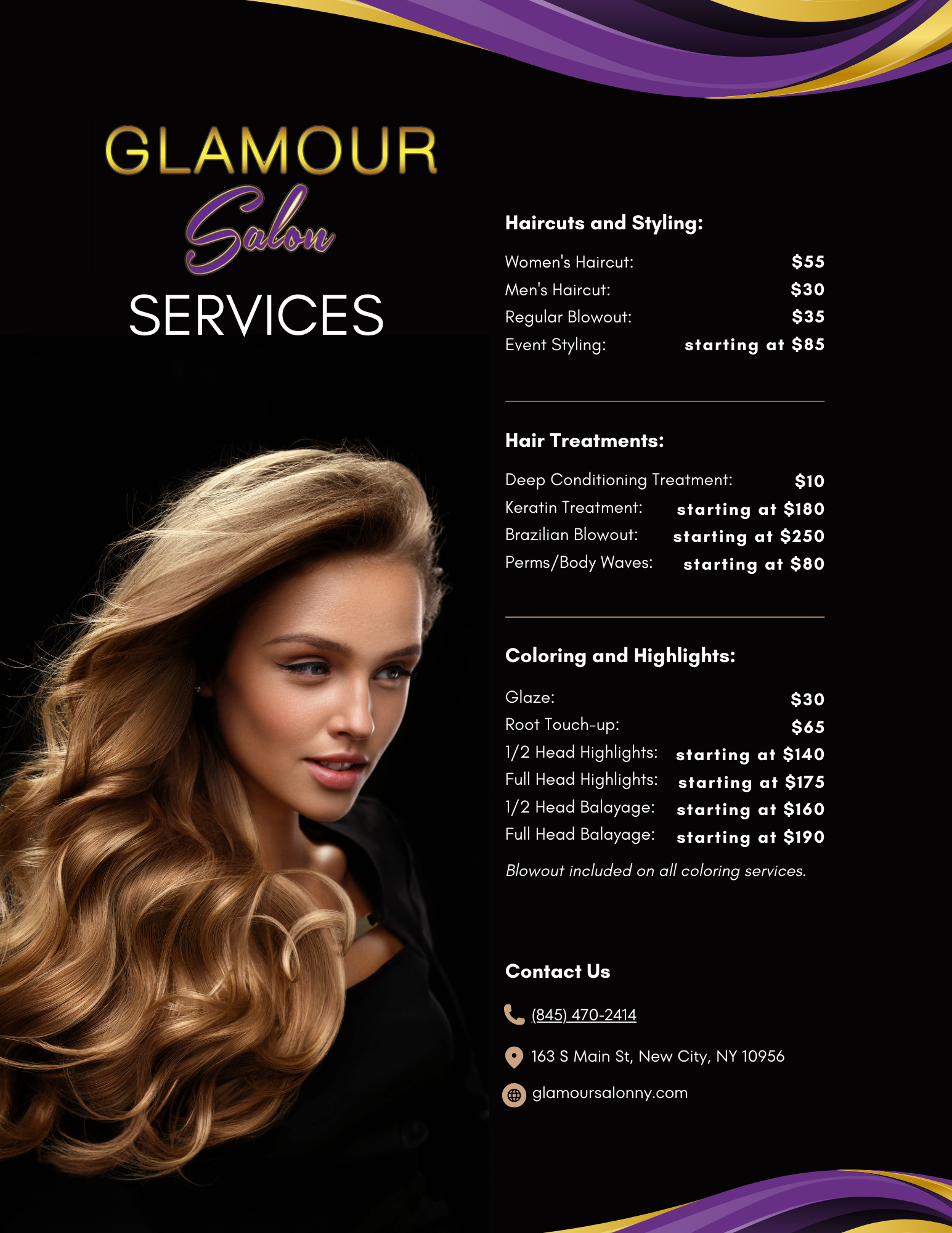 Glamour Salon Services 2024